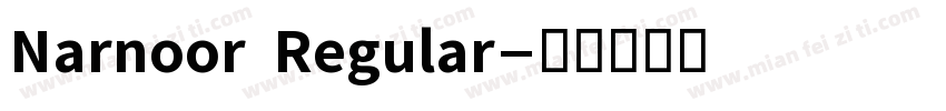 Narnoor Regular字体转换
